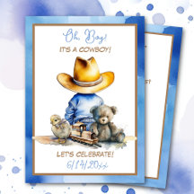Little Cowboy Themed Baby Dusche