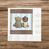 Little Cowboy und Teddy Bar Party Serviette