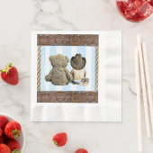 Little Cowboy und Teddy Bar Party Serviette (Beispiel)