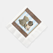Little Cowboy und Teddy Bar Party Serviette (Ecke)