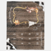 Little Cowboy Western | Baby Milestone Blanket Fleecedecke (Vorderseite)