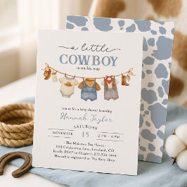 Little Cowboy Western Baby Shower Einladung