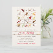 Little Cowboy Western Rodeo Bingo Kinderdusche Einladung (Stehend Vorderseite)