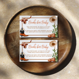 Little Cowboy Western Rodeo Books for Baby Begleitkarte