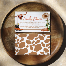 Little Cowboy Western Rodeo Display Dusche Begleitkarte