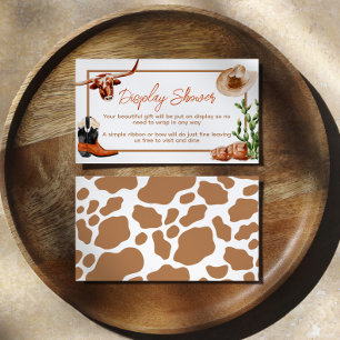 Little Cowboy Western Rodeo Display Dusche Begleitkarte