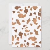 Little Cowboy Western Rodeo Kinderdusche Einladung (Rückseite)