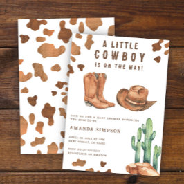 Little Cowboy Western Rodeo Kinderdusche Einladung