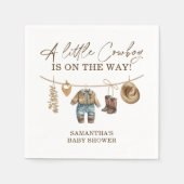 Little Cowboy, Western Wild West Rodeo Kinderdusch Serviette (Vorderseite)