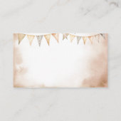 Little Cowboy Wild West Baby Duschdusche Windelwin Begleitkarte (Rückseite)