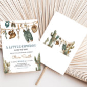 Little Cowboy Wild West Baby Shower Einladung