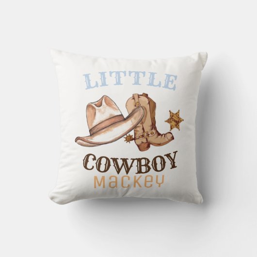 Little Cowboy's First Rodeo Wild West Kissen (Vorderseite)
