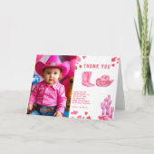 Little Cowgirl Birthday Party Danke (Vorderseite)