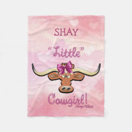 Little Cowgirl Fleece Blanket