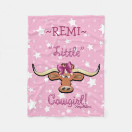 Little Cowgirl Fleece Blanket