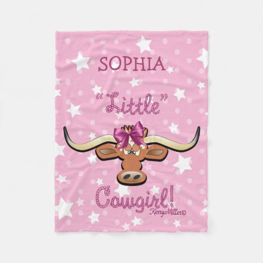 Little Cowgirl Fleece Blanket (Vorderseite)