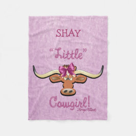 Little Cowgirl Fleece Blanket