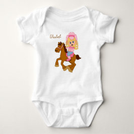 Little Cowgirl Personalisiert Baby Strampler