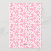 Little Cowgirl Pink Girl Baby Shower Einladung (Rückseite)