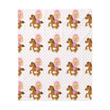 Little Cowgirl Pink Polka Dot