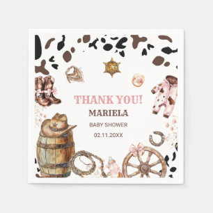 Little Cowgirl Rodeo Country b Serviette