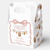 Little Cowgirl Western Clothes Baby Shower Geschenkschachtel (Geöffnet)