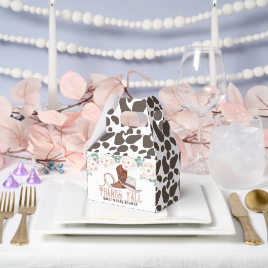 Little Cowgirl Western Floral Girl Baby Shower Geschenkschachtel (Hochzeit)