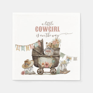 Little Cowgirl Wild West Boho Baby Girl Dusche Serviette
