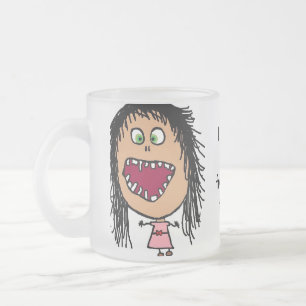 Little Crazy Eye Cartoon Girl Mattglastasse