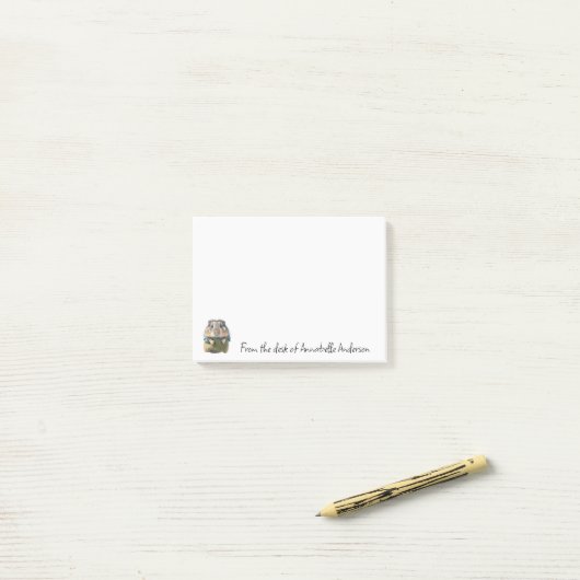 Little Critters Hamster personalize Notes Post-it Klebezettel (Auf Schreibtisch)