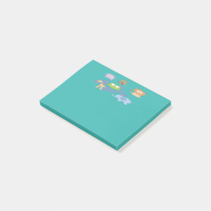 Little Critters Türkis Cheer Post-it Klebezettel