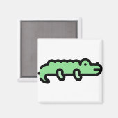 Little Crocodile Magnet (Vorderseite/Rückseite)