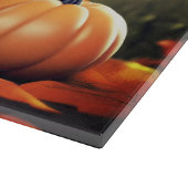 Little crow and Pumpkins Schneidebrett (Ecke)