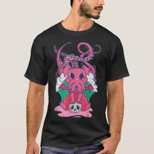 Little Cthulhu Dog Baby Niedlich Necronomicon Japa T-Shirt