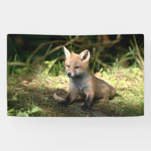 Little Cub Red Fox Banner