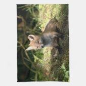 Little Cub Red Fox Geschirrtuch (Vertikal)