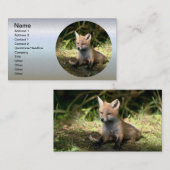Little Cub Red Fox Visitenkarte (Vorne/Hinten)