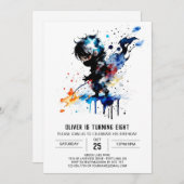 Little Custom Ninja Boy Digital Geburtstag Einladung (Vorne/Hinten)