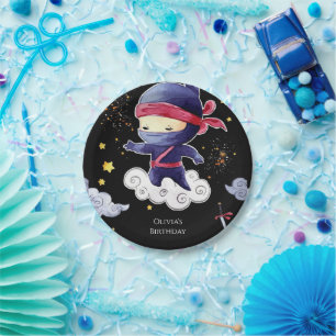 Little Custom Ninja Geburtstag Pappteller