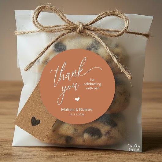 Little Cute Heart Modern Minimal Wedding Gifts Runder Aufkleber