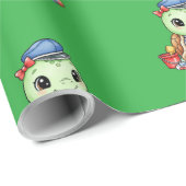 Little Cute Turtle Geschenkpapier (Rolleneckpunkt)