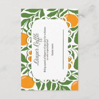 Little Cutie Baby Shower Diaper Raffle Card Begleitkarte
