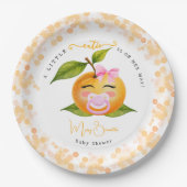 Little Cutie Baby Shower Party Plates Pappteller (Vorderseite)