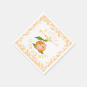 Little Cutie Baby Shower Serviette (Ecke)