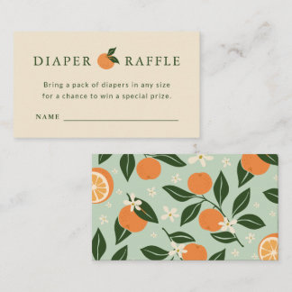 Little Cutie Baby Shower Windel-Raffle-Karte Begleitkarte