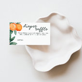 Little Cutie Citrus Diaper Raffle Game Entry Begleitkarte