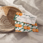 Little Cutie Citrus Diaper Raffle Game Entry Begleitkarte