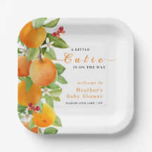 Little Cutie Citrus Orange Clementine Baby Shower 