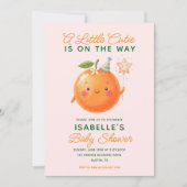 Little Cutie Orange Citrus Baby Shower Invitation Einladung (Vorderseite)