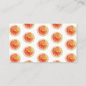 Little Cutie Orange Diaper Raffle Baby Shower Begleitkarte (Rückseite)